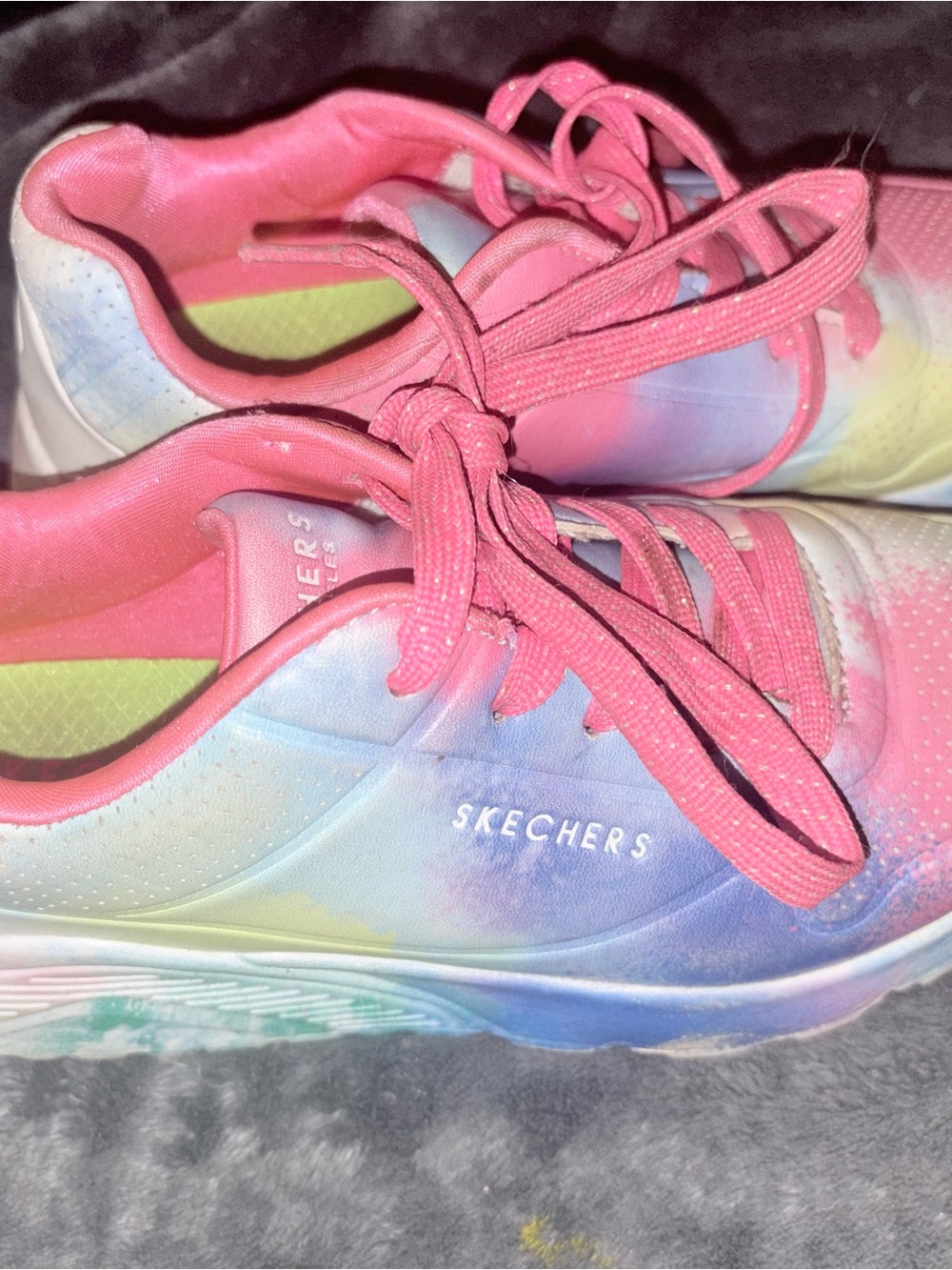 Skechers Kids Pink Pastel Tie-Dye Sneakers